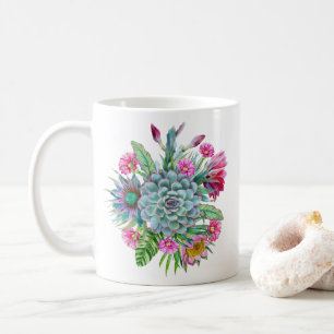Succulents Tropical Garden  Coffee Mug
