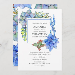 Succulents Wedding Invitation