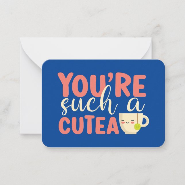 Such A Cutea Funny Pun Cute Kids Valentine's Day Card (Front)