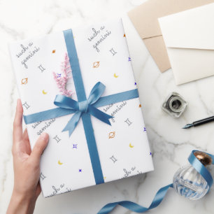 Such a Gemini (Retro colors) Wrapping Paper