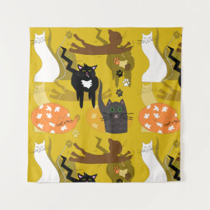 Such different cats. Tapestry