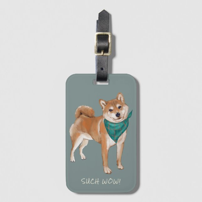 Such Wow! Cute Doge Shibe  Luggage Tag (Front Vertical)