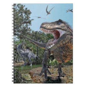 Suchomimus and Tyrannosaurus Rex Confrontation Notebook