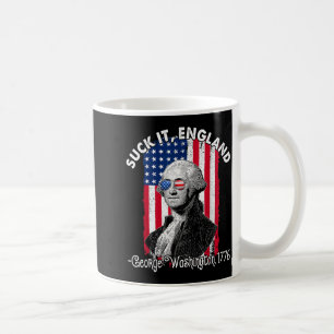 Suck England Funny 4th of July George Washington Coffee Mug