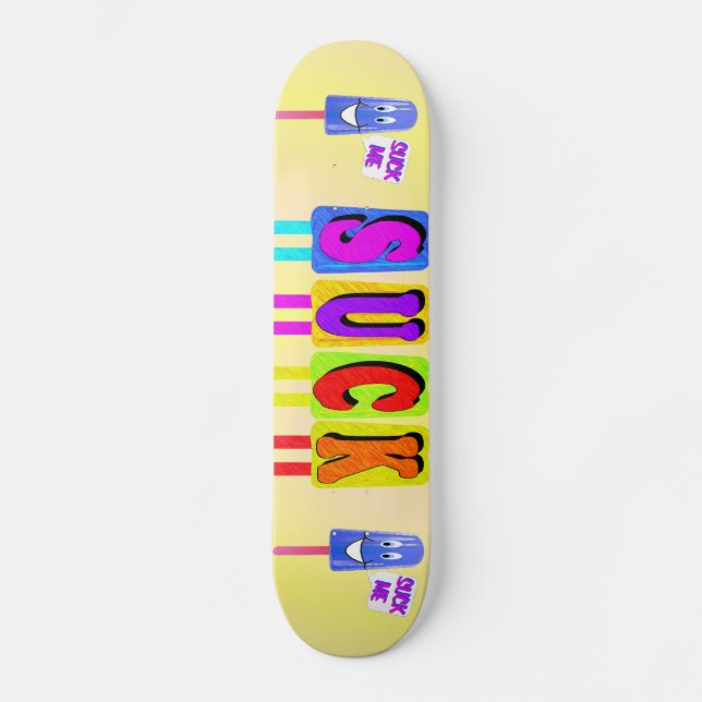 Suck Icepops Skateboard (Front)