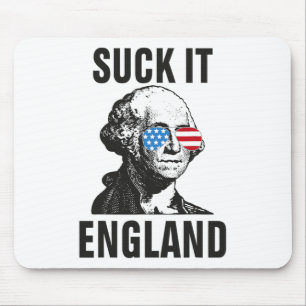 Suck-it England Funny 4th Of July George Washingto Mouse Mat