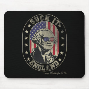 Suck It England George Washington 1776 Usa Funny 4 Mouse Mat
