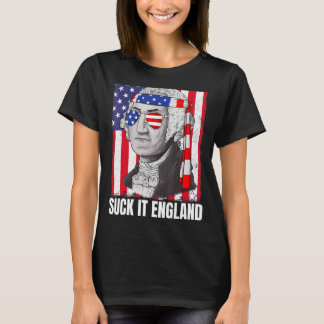 Suck It England George Washington American Flag 4t T-Shirt