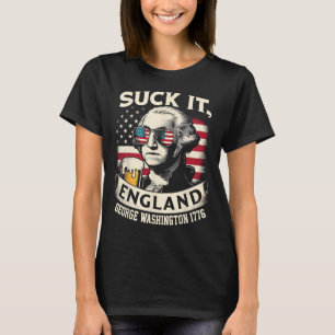 Suck It England Merica Flag 4th Of July Patriotic T-Shirt