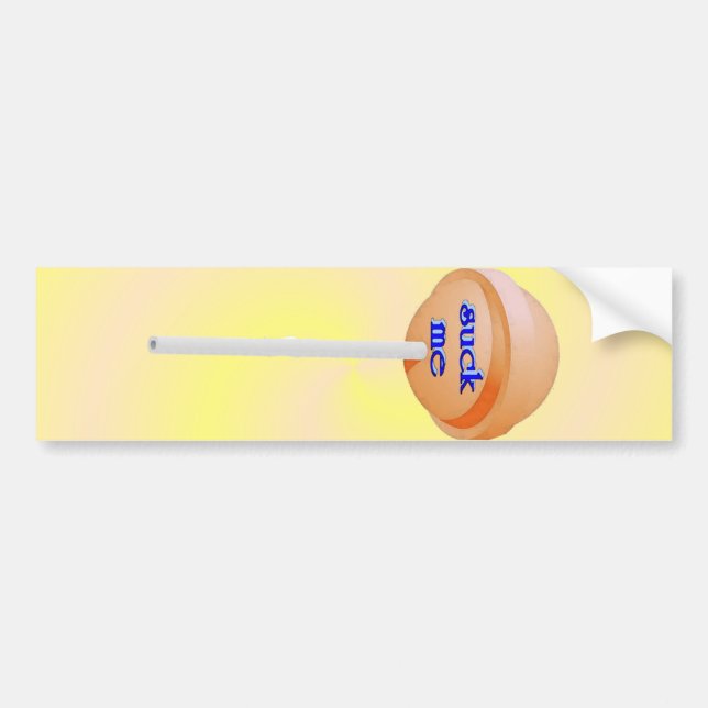 Suck Me Lollipop Bumper Sticker (Front)