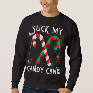 Suck My Candy Cane Ugly Christmas Sweater