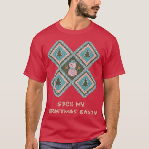 Suck My Christmas Candy Couples Adult Humor Lovers T-Shirt