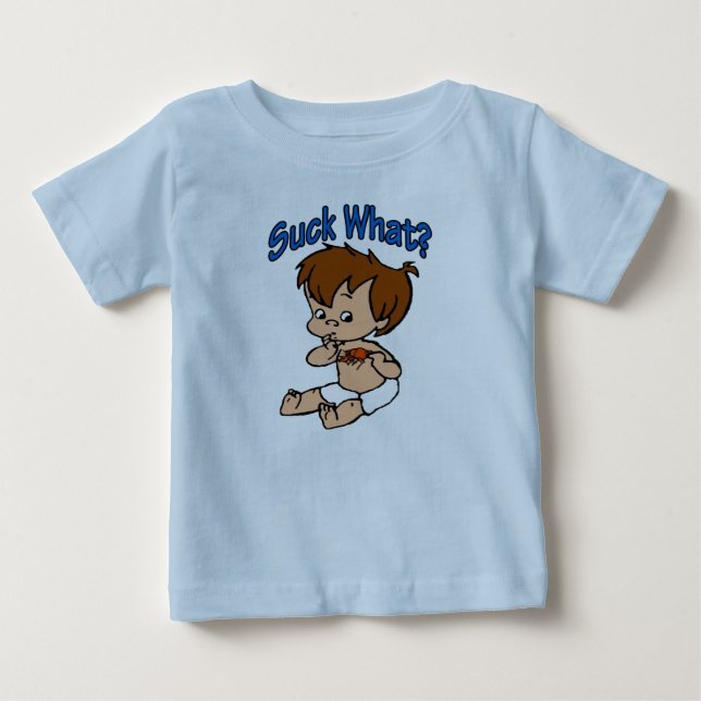 Suck What? Crawfish Baby T-Shirt (Front)