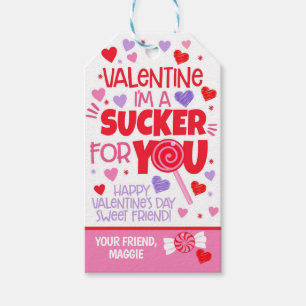 Sucker for You Valentine Favour Tag
