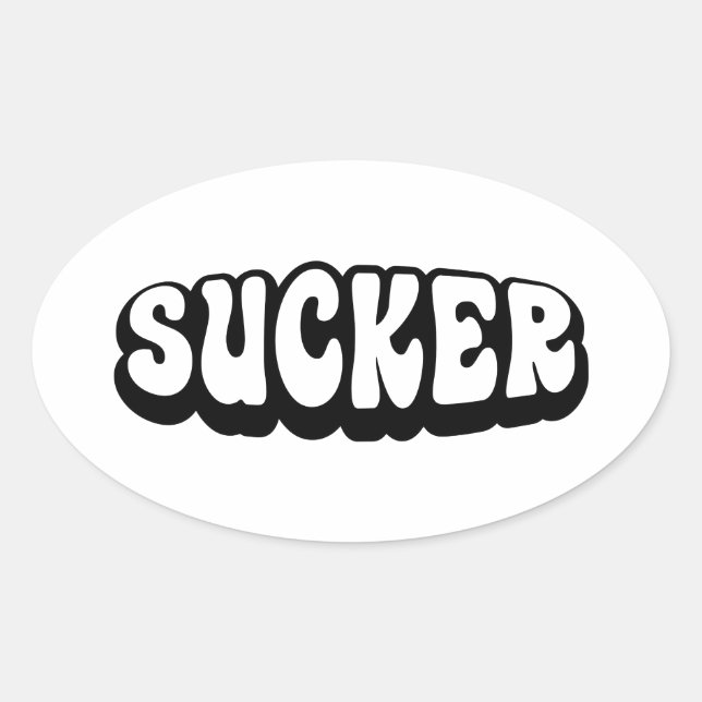 SUCKER OVAL STICKER (Front)