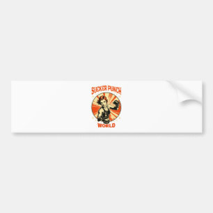Sucker Punch the World Bumper Sticker