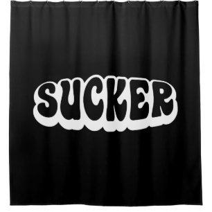 SUCKER SHOWER CURTAIN