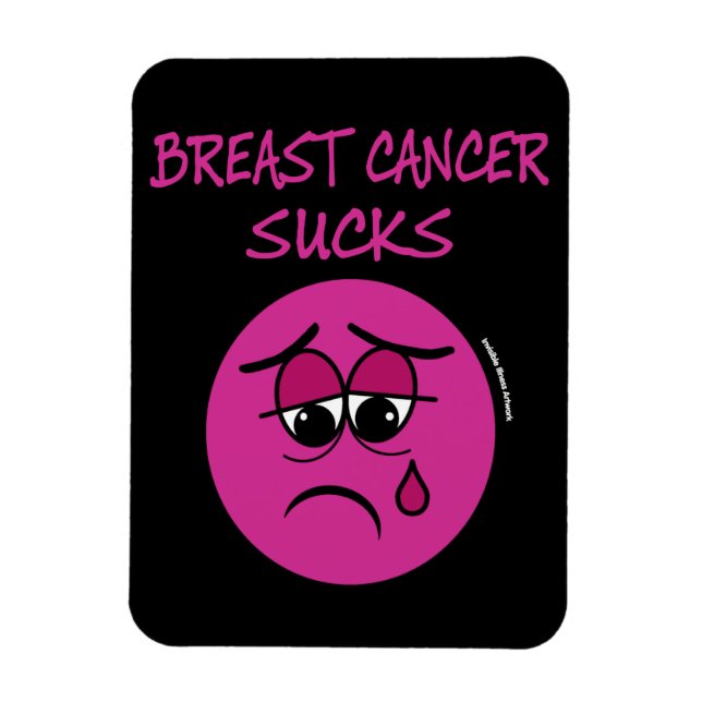 SUCKS...Breast Cancer Magnet (Vertical)