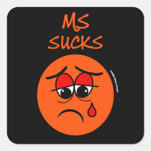 SUCKS...MS SQUARE STICKER