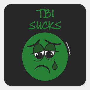 SUCKS...TBI SQUARE STICKER