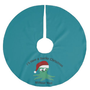 Sucky Christmas Without You Brushed Polyester Tree Skirt