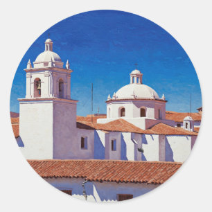 Sucre Bolivia Travel Classic Round Sticker