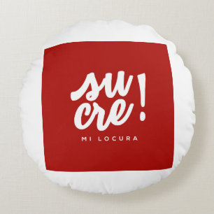 Sucre my madness round cushion