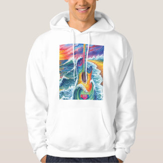 Sudadera guitarra en la playa hoodie