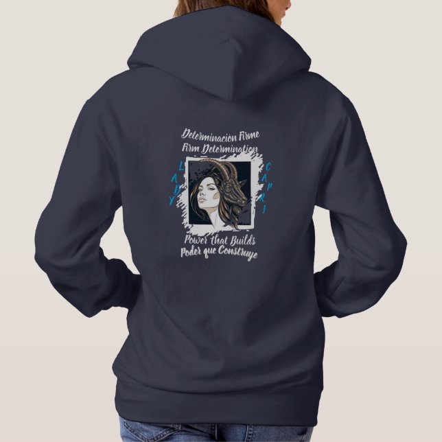 Sudadera Hoodie Lady Capricornio (Back)