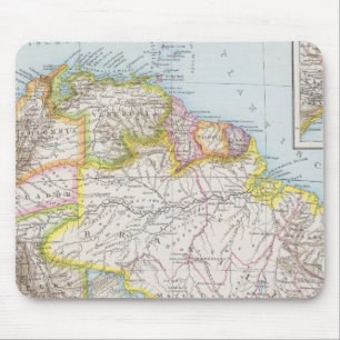 Sudamerika nordliches Blatt - South America Map Mouse Mat