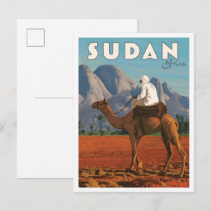 Sudan Africa Vintage Travel Postcard