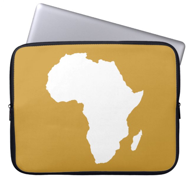 Sudan Brown Audacious Africa Laptop Sleeve (Front)