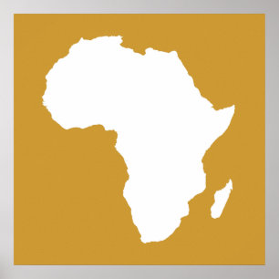 Sudan Brown Audacious Africa Poster