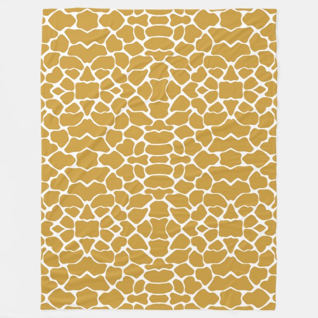 Sudan Brown Safari Giraffe Fleece Blanket (Front)