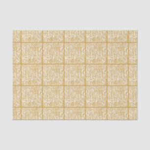 Sudan Brown Safari Zebra, tiled design Tissue Paper
