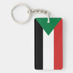 sudan country flag nation symbol key ring