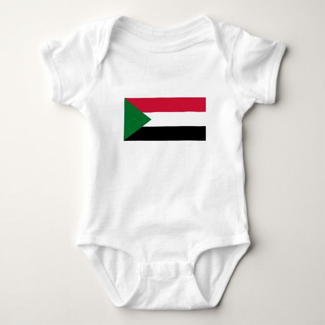 Sudan Flag Baby Bodysuit (Front)