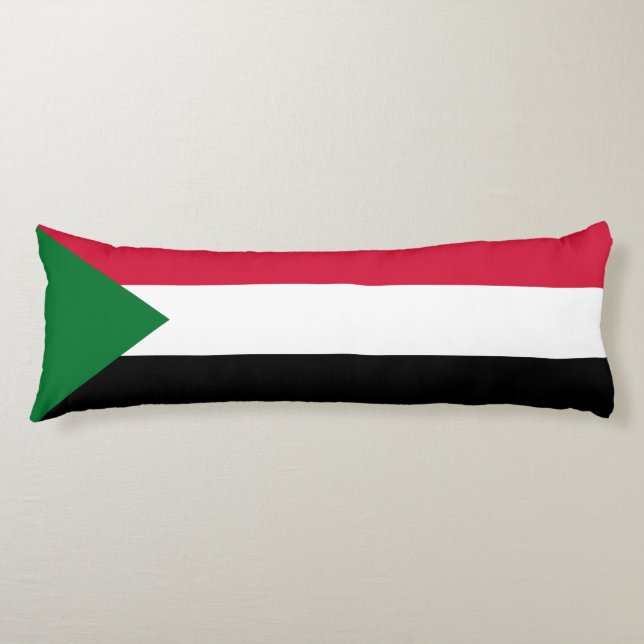Sudan Flag Body Cushion (Front)