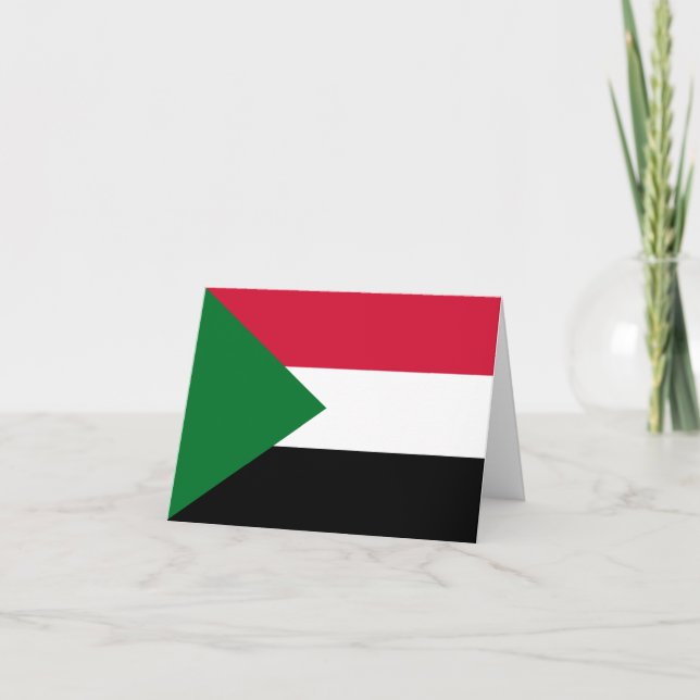 Sudan Flag Card (Front)
