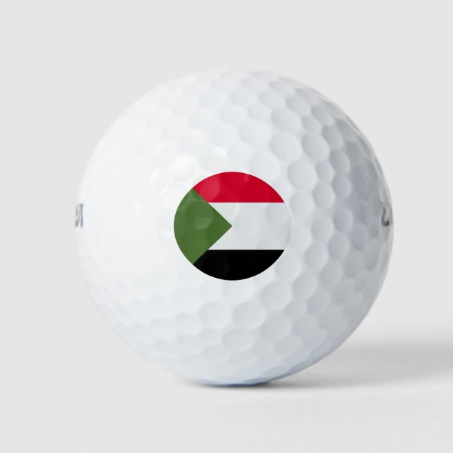 Sudan Flag Golf Balls (Front)