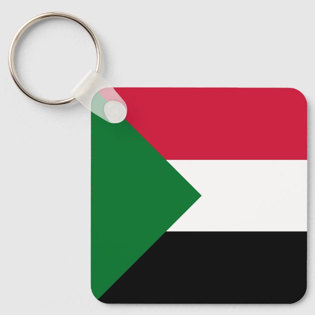 Sudan Flag Key Ring (Front)