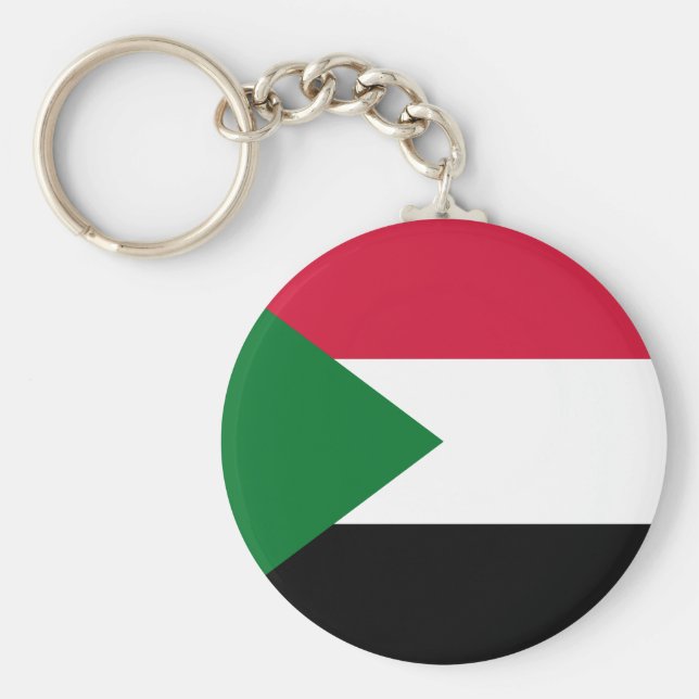 Sudan Flag Key Ring (Front)