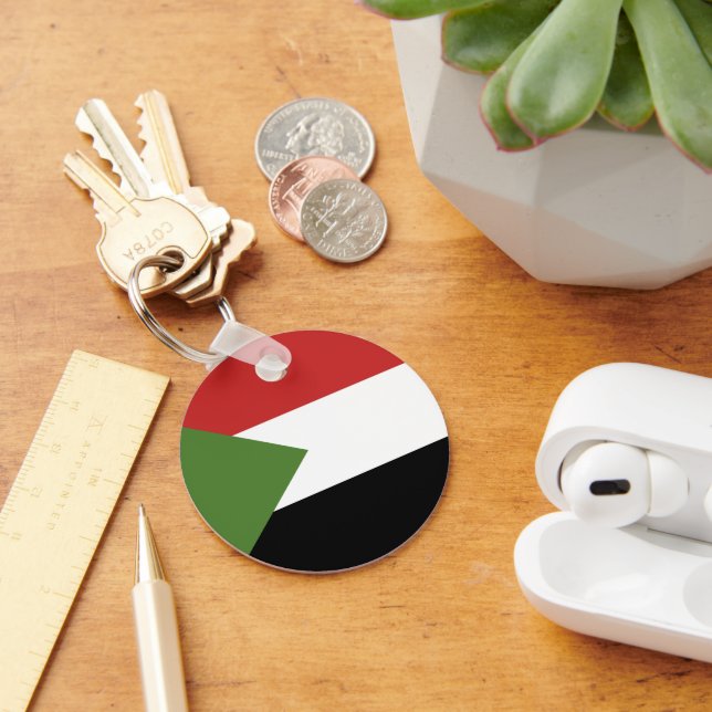 Sudan flag key ring (Desk)