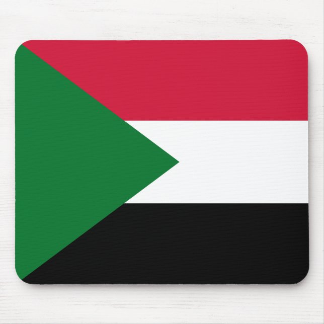 Sudan Flag Mouse Mat (Front)