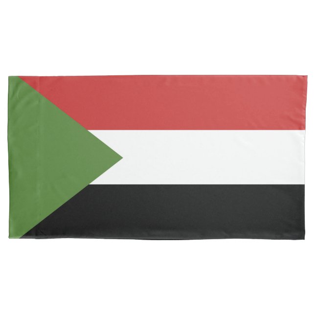 Sudan flag pillowcase (Front)