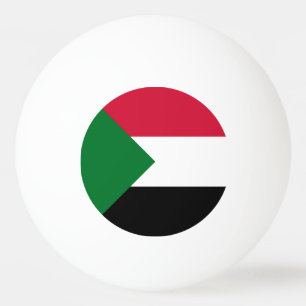 Sudan Flag Ping Pong Ball