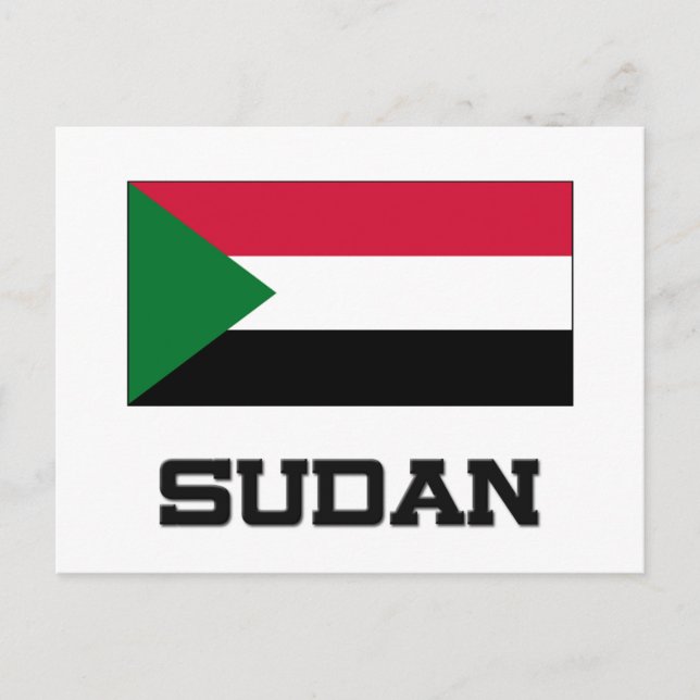 Sudan Flag Postcard (Front)