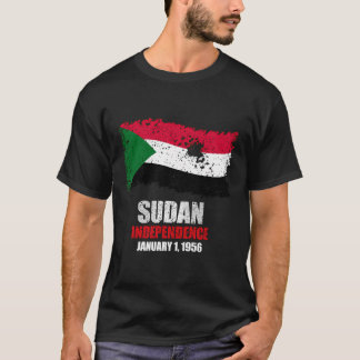 Sudan Flag T Shirt Sudanese Independence