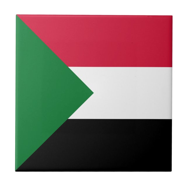 Sudan Flag Tile (Front)