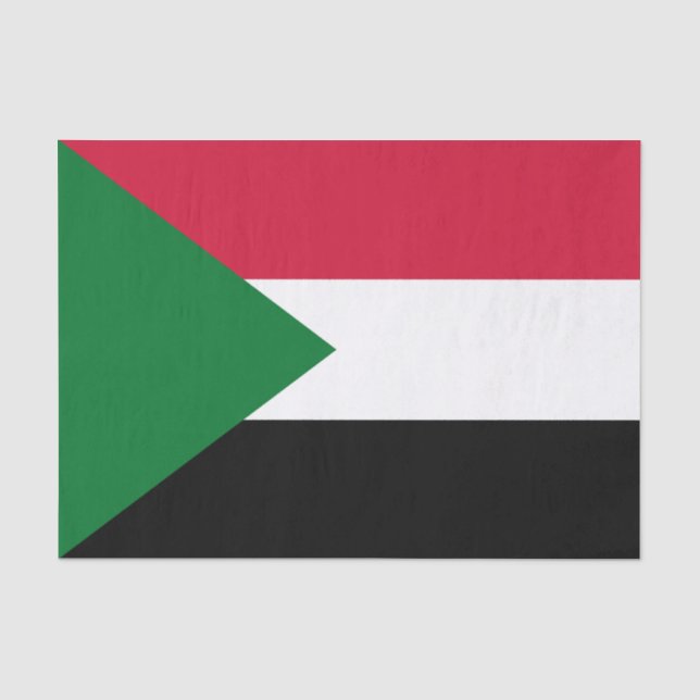 Sudan Flag Tissue Paper (Front)